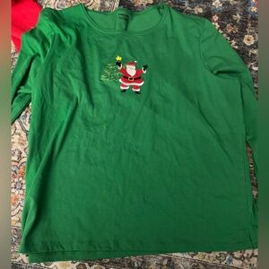 Vintage green Christmas t shirt 2xl